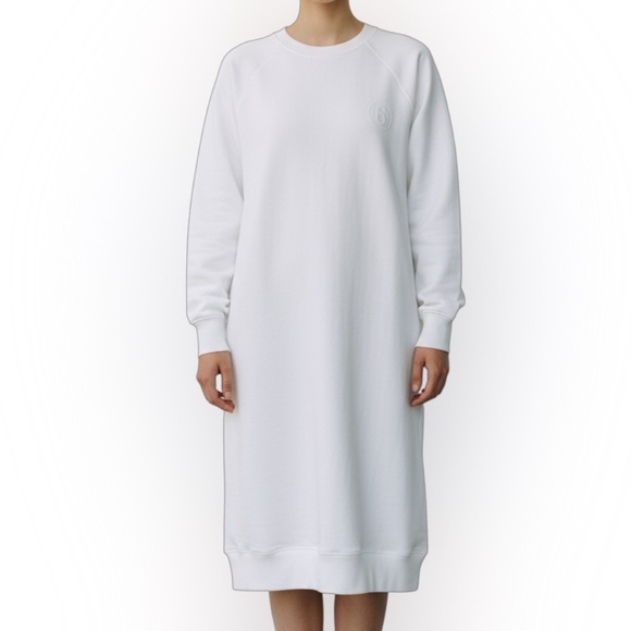 MM6 Maison Martin Margiela Dresses & Skirts - MM6 Maison Margiela Sweatshirt Dress White